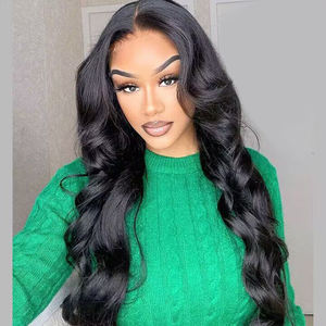 Парик из необработанных индийских волос HD на фронтальной сетке, парик из натуральных волос с выровненными кутикулой 100% без клея, парик из натуральных волос на фронтальной сетке для черных женщин - Product Image 2
