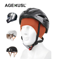Casquette de cyclisme thermique coupe-vent pour adulte, homme et femme, pour l'hiver, le VTT et le vélo de route, en polyester/coton, imprimée par transfert thermique