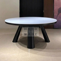 Tables rondes modernes en acier inoxydable pour mariages, hôtels, banquets et événements