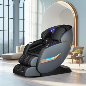 Chaise de <span class=keywords><strong>massage</strong></span> intelligente de luxe 3D à gravité zéro, <span class=keywords><strong>massage</strong></span> complet du corps, shiatsu, étirement, <span class=keywords><strong>massage</strong></span> thaïlandais, avec cuir PU, portable et pliable - Product Image 1