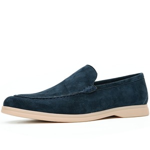 Chaussures en cuir de mouton pour hommes, en cuir véritable, tige souple, semelle souple, durables, à enfiler, mocassins décontractés pour affaires, chaussures de créateur de luxe - Product Image 5