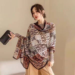 Écharpe Légère et Respirante Printemps-Été pour Femme, Style Élégant, Grande Taille 180cm, Couleurs Contrastées, Châle de Plage et de <span class=keywords><strong>Voyage</strong></span> pour la Protection Solaire - Product Image 2