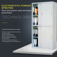 Armoire de rangement moderne en fer blanc grande capacité avec serrure et 2 tiroirs - Configuration sur mesure