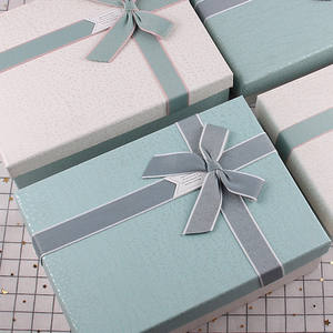 <span class=keywords><strong>Caja</strong></span> de regalo de lujo personalizada de cartón de alta gama con lazo para el Día de San Valentín, bodas y disfraces. - Product Image 1