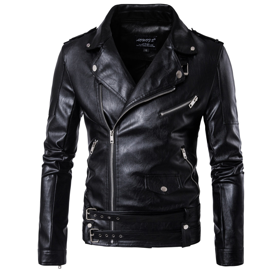 leather jacket nantersan mens casual jacket