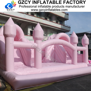 Videur gonflable en PVC Portable commercial Combo blanc Pastel rose bleu <span class=keywords><strong>mariage</strong></span> usage domestique Double toboggan <span class=keywords><strong>château</strong></span> gonflable <span class=keywords><strong>location</strong></span> - Product Image 6