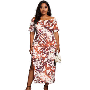 Robe de soirée Aloha pour femmes, motif personnalisé de <span class=keywords><strong>tatouage</strong></span> tribal polynésien, épaules dénudées sexy, grande taille - Product Image 6