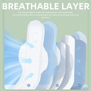 <b>I</b> Care Biodegradable Eco Friendly Wholesale Organic Cotton Lady <b>Cheap</b> Sanitary Towel <b>Pads</b> Women Napkin Super Absorbent Wingless - Product Image 4