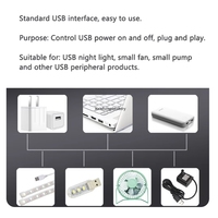 Interrupteur à distance sans fil USB RF 5V DC pour bande LED, lampe de lecture, ventilateur