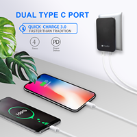 Producto en Tendencia 2026, Cargador Rápido PD USB-C Dual de 35W, Cargador de Pared GaN con Enchufe Europeo para iPhone, Samsung y Tabletas