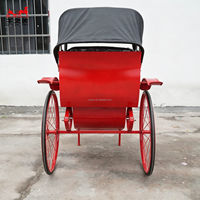 Véhicule de transport économique 2 places, Rickshaw/Red Rickshaw, Rickshaw de tourisme, Voiture à chevaux, Jinrikisha, Tiré à la main