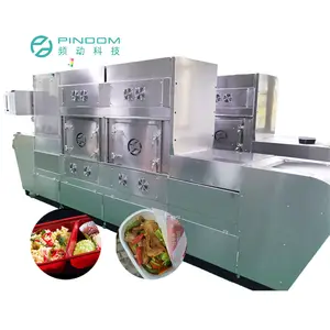 Otomatik Fast-Food mikrodalga ısıtma mikrodalga hazır yemek kutusu Hamburger yeniden ısıtma endüstriyel yemek kabı ısıtma mikrodalga makinesi