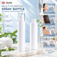 Bouteille pulvérisateur en plastique 60 ml avec étiquette personnalisée, vaporisateur continu pour coiffure, flacon pompe à lotion fin et haut