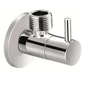 Vanne d'angle en laiton, robinet d'arrêt d'eau de salle de bains, connecteur de toilette, valve d'angle de 1/2 pouce