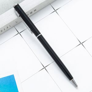 Factory Wholesale Reusable Customized Logo Metal Ball Point Promotion Business <b>Gift</b> Stationary Gel Black Ink Ballpoint <b>Pen</b> With - Product Image 2