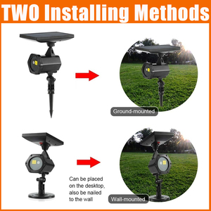Projecteur laser solaire, lumières de Noël imperméables, lumières dansantes pour les fêtes, discothèque, jardin, paysage, boîte de nuit - Product Image 4