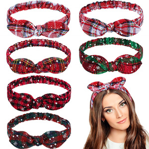 HZO-23066 moda natale donna ragazze fasce per <span class=keywords><strong>capelli</strong></span> bohémien stampa fasce Vintage turbante bandane accessori per <span class=keywords><strong>capelli</strong></span> - Product Image 2