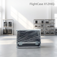 X12 HiQ Dual Speaker Flight Case 420x950x500mm 11kg Kayu Lapis 12mm untuk Tur dan Transportasi Sewa