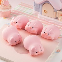 Jouets anti-stress en forme de cochon et chiot, en pâte à modeler à rebond lent, pour enfants, vente en gros