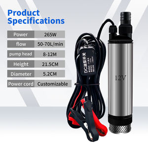 Yüksek Güçlü Hava Tahrikli Dizel ve Benzinli Dalgıç Yakıt Pompası 50L/dak Akış Hızı 12V/24V Model 265W - Product Image 4