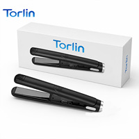 Lisseur plat noir Torlin PTC LCD 150-250°C, chauffe rapide, tension universelle, pour salon, hôtel, usage domestique, marque privée, 60 minutes
