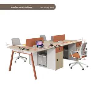 Silla de Oficina para Personal, Madera Ecológica sin Pintura, Diseño Moderno y Simple, Uso Comercial, Combinación <span class=keywords><strong>Libre</strong></span>, Oficina con Divisiones - Product Image 6