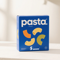 Boîte à pâtes jetable personnalisée de qualité alimentaire avec revêtement UV plastification mate imprimée pour nouilles à emporter chips de pomme de terre et boîtes à sushi