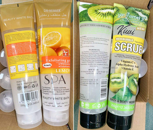 Q--M2 Gel exfoliant naturel et biologique pour le corps et le visage, éclaircissant la <span class=keywords><strong>peau</strong></span>, à la rose, à l'aloe vera et au citron, nettoyant anti-acné, éliminateur de callosités, OEM - Product Image 2