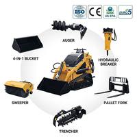 Chargeuse compacte sur chenilles T360 de type Factory, conforme aux normes EPA Euro5, mini-chargeuse sur chenilles en caoutchouc pour la construction urbaine, les quais et les aéroports
