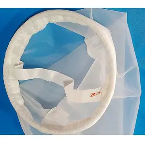 Saco de filtro líquido industrial de nylon do micron 400 micron do tamanho personalizado para a filtro