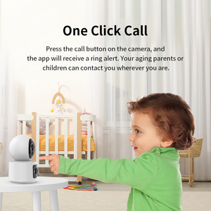 3MP Pin ống kính kép máy ảnh trong nhà bé màn hình hai cách nói chuyện Wifi máy ảnh không dây PIR con người theo dõi máy ảnh trong nhà - Product Image 3