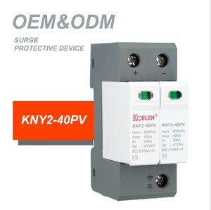 KORLEN 2P <span class=keywords><strong>DC</strong></span> 800V 20-40kA al aire libre Solar Lightning equipo electrónico dispositivo de protección contra sobretensiones SPD - Product Image 3