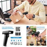 Lector de Códigos de Barras 2D con Cable de Alta Resistencia, Modo de Cambio Automático, Compatible con Android/iOS/PC para Entrada de Datos en Almacenes