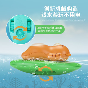 Gió lên động vật đồng Hồ Hổ gấu Đồ chơi em bé tắm hồ bơi đồ chơi - Product Image 5