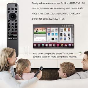 Télécommande vocale rétroéclairée RMF-TX910U compatible avec les séries <span class=keywords><strong>Sony</strong></span> <span class=keywords><strong>Bravia</strong></span> A95L X90L X77L X95L X93L A80L A75L XR/<span class=keywords><strong>KD</strong></span>/XR pour TV 2023-2024 - Product Image 5