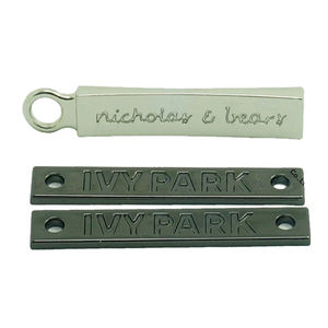 ファッション金属ロゴラベルジーンズ服ボックスカスタム金属服ラベル - Product Image 4