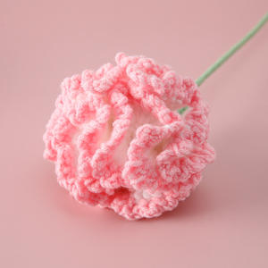 Clavel Artificial Tejido a Crochet de Color Sólido para el Día de la Madre, Día del Maestro, Día de San Valentín, Acción de Gracias, Regalo para Personas Mayores - Product Image 1