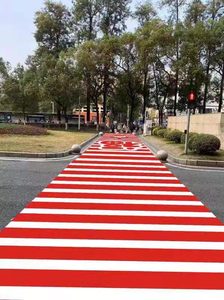 Băng Đánh Dấu Phản Quang DingWang, Băng Dính Vỉa Hè Phản Quang Bằng Nhựa PVC, Đính Hạt Thủy Tinh - Product Image 5