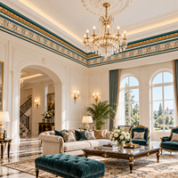 Moulures décoratives de luxe Banruo en PS, style européen, pour la décoration intérieure des plafonds et des murs