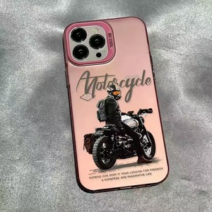 <span class=keywords><strong>Coque</strong></span> de protection givrée argentée populaire pour <span class=keywords><strong>iPhone</strong></span> 15 14 13 <span class=keywords><strong>12</strong></span> 11 Plus 17 Pro Max, motif <span class=keywords><strong>moto</strong></span> garçon - Product Image 3