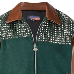 Blouson Bomber en Coton Respirant pour Homme, Col Montant, Logo Frontal, Grande Taille, Printemps, Vente en Gros - Product Image 5