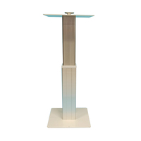 Élévateur à gaz 2 joints Base de levage Tatami Élévateur manuel Pied de table télescopique pour camping-car caravane camping-car