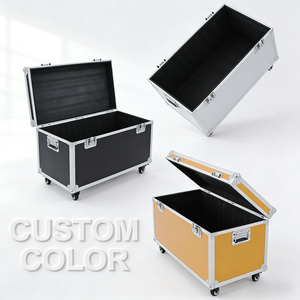 Fourniture d'usine de Ningbo équipement de dimension personnalisé étui de transport de protection en aluminium avec roues - Product Image 5