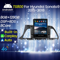 MEKEDE Android 11 8 + 128G IPS DSP écran de voiture pour Hyundai Sonata9 2015-2018 GPS BT stéréo 360 caméra ADAS DVR voiture gps