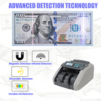 Nouvelle machine à compter les billets de qualité professionnelle H-307, écran LCD, reconnaissance automatique des devises, détecteur de contrefaçon UV/MG/IR, USD/EUR