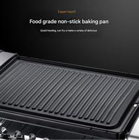 Barbecue Grill Table Top Bbq Sans Fumée Rotation Automatique Commercial Grill Électrique 220V Cordes Plaque Chauffante Noir Plaque Chauffante