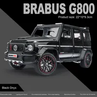 Dabenbaboros G800 Modèle de voiture tout-terrain en alliage Simulation à l'échelle 1:24 Recommandation de diffusion en direct Jouets en métal moulé sous pression Roues mobiles