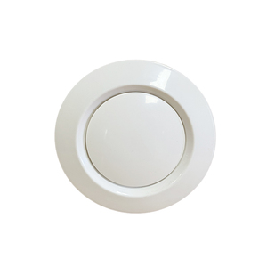 Grille d'aération murale invisible en plastique blanc en forme de C, personnalisable avec débit d'air réglable. Convient aux systèmes CVC. - Product Image 1