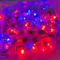 LED de 21 mm de diamètre avec lumières clignotantes rouges et bleues, accessoire d'éclairage pour ballons et jouets, étanche, antichoc et haute luminosité