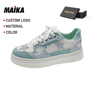 Zapatos de estilo para caminar 2023, zapatillas planas de alta calidad para mujer, zapatos de skate blancos, zapatos de diseñador con logotipo personalizado, calzado para hombre - Product Image 1